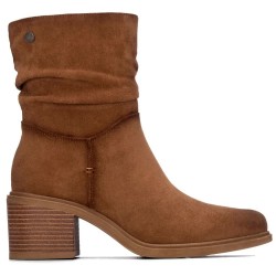 Refresh 17629902 heel booties - Brown (Camel) дамски,боти,мъжки,боти,refresh,17629902,heel,booties,brown,(camel)
