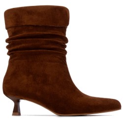 Xti 13075701 BASIC heel booties - Brown (Camel) дамски,боти,мъжки,боти,xti,13075701,basic,heel,booties,brown,(camel)