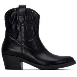Xti 14619001 heel booties - Black (Black) дамски,боти,мъжки,боти,xti,14619001,heel,booties,black,(black)