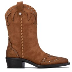 дамски,боти,мъжки,боти,xti,14647701,heel,booties,brown,(camel)