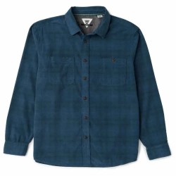 риза,с,дълъг,ръкав,дамски,ризи,мъжки,ризи,vissla,rails,cord,eco,long,sleeve,shirt,blue,(dark,slate)
