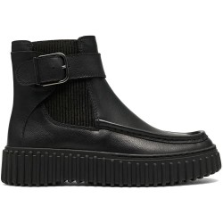 обувки,дамски,боти,мъжки,боти,clarks,shoes,torhill,buckle,booties,black,(black,tumbled)