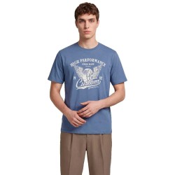 Тениска Jj rebel Mario short sleeve T-shirt - Blue (Vintage Indigo) тениска,мъжки,тениски,дамски,тениски,jj,rebel,mario,short,sleeve,t,shirt,blue,(vintage,indigo)