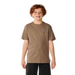 Тениска Rip curl Hazed & Tubed short sleeve T-shirt - Brown (Walnut) тениска,мъжки,тениски,дамски,тениски,rip,curl,hazed,&,tubed,short,sleeve,t,shirt,brown,(walnut)