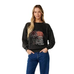 Блуза Rip curl Seeker Raglan Standard sweatshirt - Black (Washed Black) блуза,дамски,блузи,rip,curl,seeker,raglan,standard,sweatshirt,black,(washed,black)