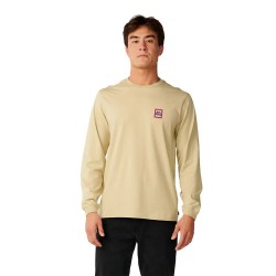 Тениска Rip curl Streamline Badge long sleeve T-shirt - Beige (Khaki Sand) тениска,мъжки,тениски,дамски,тениски,rip,curl,streamline,badge,long,sleeve,t,shirt,beige,(khaki,sand)