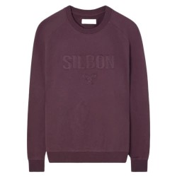 Блуза Silbon Raglan Patch sweatshirt - Purple (Burgundy) блуза,мъжки,пуловери,silbon,raglan,patch,sweatshirt,purple,(burgundy)
