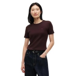 тениска,мъжки,тениски,дамски,тениски,tommy,hilfiger,slim,cody,short,sleeve,t,shirt,brown,(chocolate)