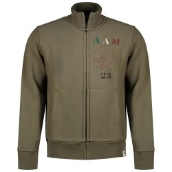 Блуза Aeronautica militare 262FE2114UF00686 full zip sweatshirt - Green (Tea Leaf) блуза,мъжки,пуловери,aeronautica,militare,262fe2114uf00686,full,zip,sweatshirt,green,(tea,leaf)