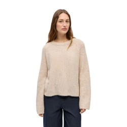 Блуза Vila Agate sweater - Beige (Humus / Detail Melange) блуза,мъжки,пуловери,дамски,пуловери,vila,agate,sweater,beige,(humus,detail,melange)
