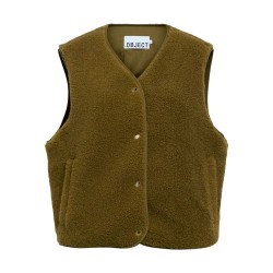 Елек Vila Ella vest - Green (Martini Olive) елек,дамски,жилетки,vila,ella,vest,green,(martini,olive)