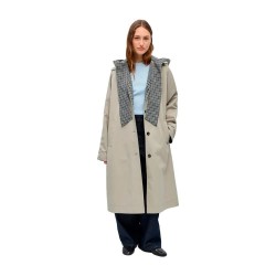 Палто Vila Holly trench coat - Beige (Opal Grey / Checks Carafe / Macedamia) палто,мъжки,якета,vila,holly,trench,coat,beige,(opal,grey,checks,carafe,macedamia)