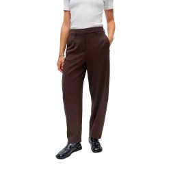 панталони,мъжки,панталони,дамски,панталони,vila,lisa,barrel,fit,high,waist,pants,brown,(seal,brown)