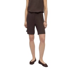 Къси панталони Vila Sanne high waist shorts - Brown (Seal Brown) къси,панталони,мъжки,панталони,дамски,панталони,vila,sanne,high,waist,shorts,brown,(seal,brown)