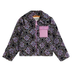 Яке Scotch & soda 183409 Oversized jacket - Black (Soft Geo African Violet) яке,мъжки,якета,дамски,якета,и,палта,scotch,&,soda,183409,oversized,jacket,black,(soft,geo,african,violet)