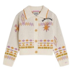 Жилетка Scotch & soda 183499 cardigan - Beige (Eggnog / African Violet Multi Color) жилетка,мъжки,пуловери,дамски,пуловери,scotch,&,soda,183499,cardigan,beige,(eggnog,african,violet,multi,color)