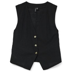 елек,дамски,сака,vero,moda,caia,waistcoat,refurbished,black,(black)
