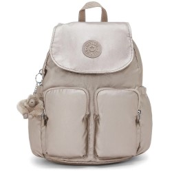 Раница Kipling City Pocket S 12L Woman Backpack - Beige (Metallic Glow) раница,раници,kipling,city,pocket,s,12l,woman,backpack,beige,(metallic,glow)