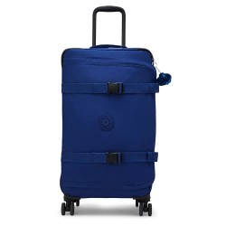 куфари,kipling,spontaneous,m,71l,trolley,bag,blue,(diamond,wave,emboss)