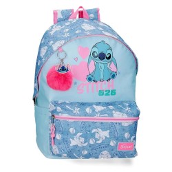 Раница Joumma bags Hearts Stitch Disney backpack - Blue (Blue / Red) раница,раници,joumma,bags,hearts,stitch,disney,backpack,blue,(blue,red)