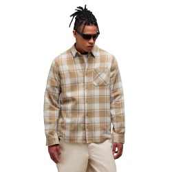 Карирана риза Oakley Podium plaid flannel long sleeve shirt - Brown (Pebble / Mist / White Check) карирана,риза,дамски,ризи,мъжки,ризи,oakley,podium,plaid,flannel,long,sleeve,shirt,brown,(pebble,mist,white,check)