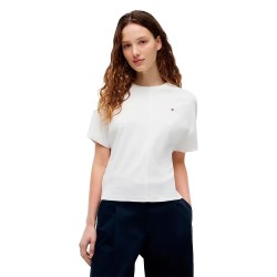 тениска,мъжки,тениски,дамски,тениски,tommy,hilfiger,cody,waisted,short,sleeve,t,shirt,white,(ecru)