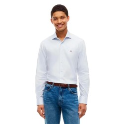 Риза с дълъг ръкав Tommy hilfiger MW0MW44738 long sleeve shirt - White (Sweet Blue / White) риза,с,дълъг,ръкав,дамски,ризи,мъжки,ризи,tommy,hilfiger,mw0mw44738,long,sleeve,shirt,white,(sweet,blue,white)