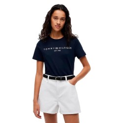 Тениска Tommy hilfiger WW0WW40276 Plus Size short sleeve T-shirt - Blue (Dark Night Navy) тениска,мъжки,тениски,дамски,тениски,tommy,hilfiger,ww0ww40276,plus,size,short,sleeve,t,shirt,blue,(dark,night,navy)