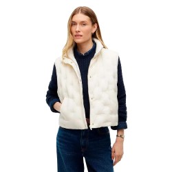 Елек Tommy hilfiger WW0WW49860 vest - White (Rich Cream) елек,дамски,жилетки,tommy,hilfiger,ww0ww49860,vest,white,(rich,cream)