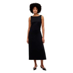 Рокля Tommy hilfiger WW0WW50041 sleeveless midi dress - Black (Black) рокля,дамски,поли,и,рокли,tommy,hilfiger,ww0ww50041,sleeveless,midi,dress,black,(black)
