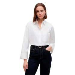 Риза с дълъг ръкав Tommy hilfiger WW0WW51129 Regular Fit long sleeve shirt - White (Optic White) риза,с,дълъг,ръкав,дамски,ризи,мъжки,ризи,tommy,hilfiger,ww0ww51129,regular,fit,long,sleeve,shirt,white,(optic,white)