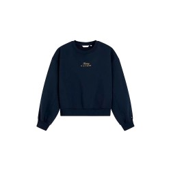 Блуза Tommy hilfiger WW0WW51724 sweatshirt - Blue (Space Blue) блуза,дамски,блузи,tommy,hilfiger,ww0ww51724,sweatshirt,blue,(space,blue)