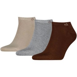 Чорапи Calvin klein 701234366 short socks 3 pairs - Multicolor (Brown) чорапи,мъжки,чорапи,дамски,чорапи,calvin,klein,701234366,short,socks,3,pairs,multicolor,(brown)