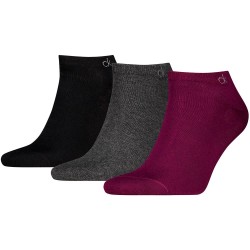 Чорапи Calvin klein 701234366 short socks 3 pairs - Multicolor (Dark Purple) чорапи,мъжки,чорапи,дамски,чорапи,calvin,klein,701234366,short,socks,3,pairs,multicolor,(dark,purple)