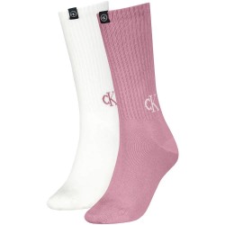 Чорапи Calvin klein Logo Tab long socks 2 pairs - Multicolor (Vintage Plum) чорапи,мъжки,чорапи,дамски,чорапи,calvin,klein,logo,tab,long,socks,2,pairs,multicolor,(vintage,plum)