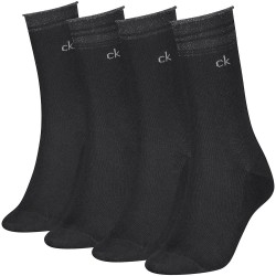 Чорапи Calvin klein Lurex Stripe socks 4 pairs - Black (Black) чорапи,мъжки,чорапи,дамски,чорапи,calvin,klein,lurex,stripe,socks,4,pairs,black,(black)