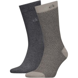 Чорапи Calvin klein Mouline Structure socks 2 pairs - Multicolor (Beige) чорапи,мъжки,чорапи,дамски,чорапи,calvin,klein,mouline,structure,socks,2,pairs,multicolor,(beige)