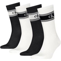 Чорапи Calvin klein Sport Logo crew socks 4 pairs - White / Black (Black / White) чорапи,мъжки,чорапи,дамски,чорапи,calvin,klein,sport,logo,crew,socks,4,pairs,white,black,(black,white)