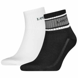 Чорапи Levi´s ® 701241857 Quarter socks 2 pairs - White / Black (Black / White) чорапи,мъжки,чорапи,дамски,чорапи,levi´s,®,701241857,quarter,socks,2,pairs,white,black,(black,white)