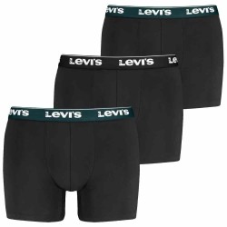 Боксерки Levi´s ® Repeat Logo Brief boxers 3 units - Black (Black / Green Combo) боксерки,мъжко,бельо,levi´s,®,repeat,logo,brief,boxers,3,units,black,(black,green,combo)