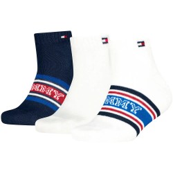 Чорапи Tommy hilfiger 701241840 Quarter short socks 3 pairs - Multicolor (White) чорапи,мъжки,чорапи,дамски,чорапи,tommy,hilfiger,701241840,quarter,short,socks,3,pairs,multicolor,(white)