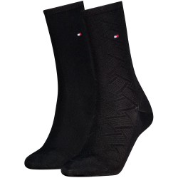 чорапи,мъжки,чорапи,дамски,чорапи,tommy,hilfiger,701242181,socks,2,pairs,black,(black)