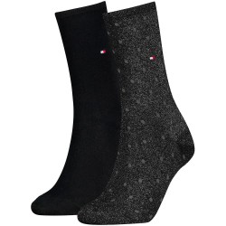 чорапи,мъжки,чорапи,дамски,чорапи,tommy,hilfiger,dot,socks,2,pairs,black,(black,lurex)