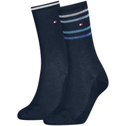 Чорапи Tommy hilfiger Lurex Stripe socks 2 pairs - Blue (Navy) чорапи,мъжки,чорапи,дамски,чорапи,tommy,hilfiger,lurex,stripe,socks,2,pairs,blue,(navy)