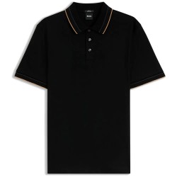 BOSS Phillipson 10277803 short sleeve polo - Black (Black) дамски,блузи,с,яка,мъжки,блузи,с,яка,boss,phillipson,10277803,short,sleeve,polo,black,(black)