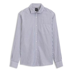 Риза с дълъг ръкав BOSS Rob 10281120 long sleeve shirt - White (Dark Blue) риза,с,дълъг,ръкав,дамски,ризи,мъжки,ризи,boss,rob,10281120,long,sleeve,shirt,white,(dark,blue)