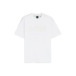 тениска,мъжки,тениски,дамски,тениски,boss,structure,logo,10274735,green,short,sleeve,t,shirt,white,(white)
