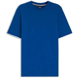 Тениска BOSS Thompson 250 10236129 short sleeve T-shirt - Blue (Medium Blue) тениска,мъжки,тениски,дамски,тениски,boss,thompson,250,10236129,short,sleeve,t,shirt,blue,(medium,blue)