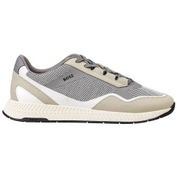Маратонки BOSS Titanium 10281856 trainers - Grey (Open Beige) маратонки,мъжки,маратонки,дамски,маратонки,boss,titanium,10281856,trainers,grey,(open,beige)