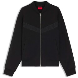 Яке HUGO Dromzi 10278263 RED tracksuit jacket - Black (Black) яке,мъжки,анцузи,hugo,dromzi,10278263,red,tracksuit,jacket,black,(black)